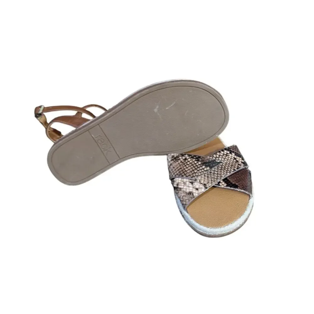 Nordstrom Rack Tan Snake Sandal Size 4.5